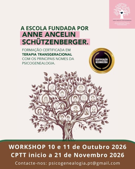 Cartaz da formação certificada em Terapia Transgeracional