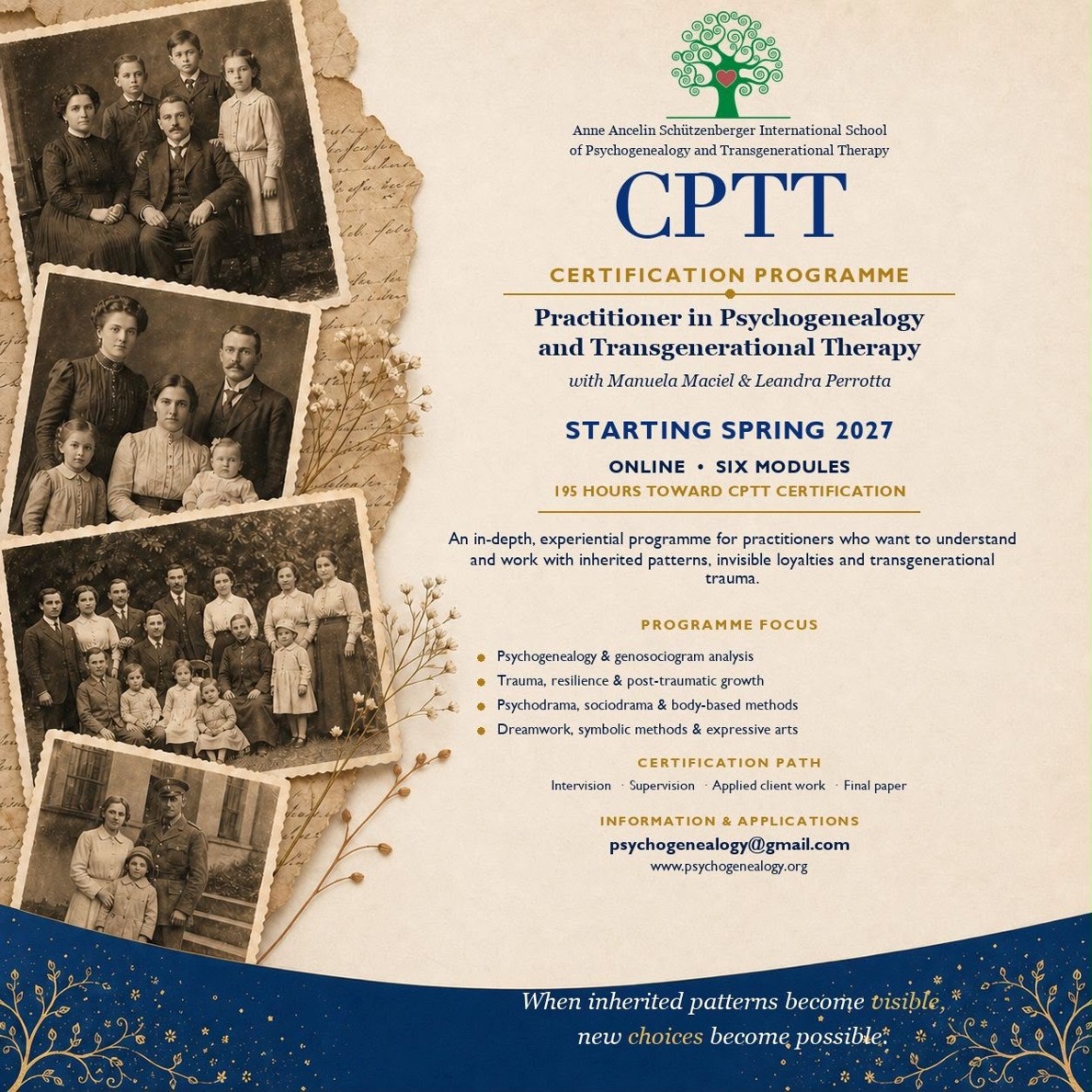 CPTT certification programme poster